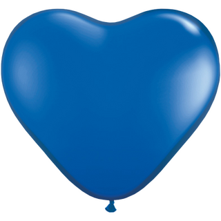 Ballon Herz Kurz Blau